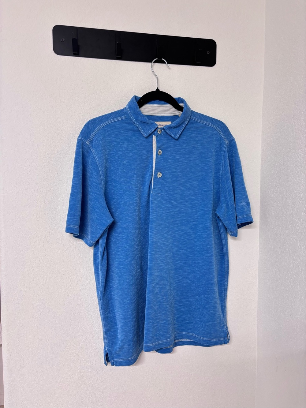 Tommy Bahama Blue Heather Short-Sleeve Polo